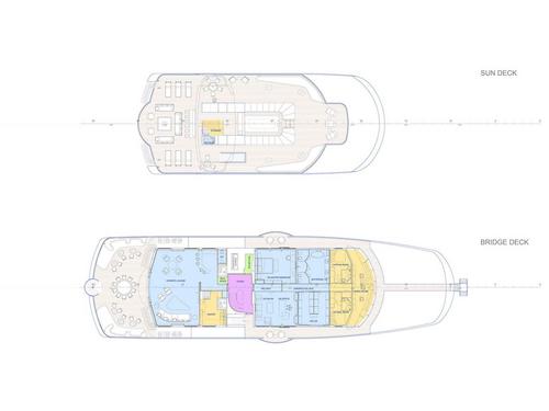 GA of Charteryacht Austal Motoryacht