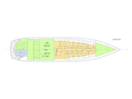 GA of Charteryacht Austal Motoryacht