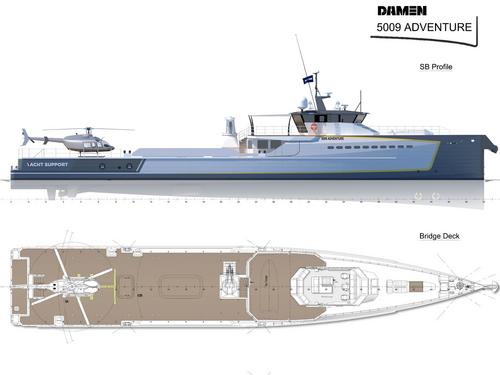 Damen 55m Yacht Support - Drettmann Yachts