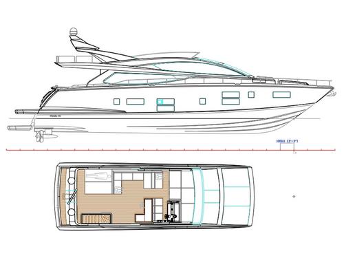 GA of Charteryacht Pearl 75